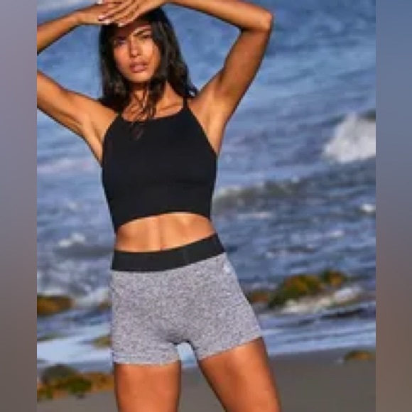 Free People Pants - NWOT FP Movement Prajna Bike Shorts Heather Grey